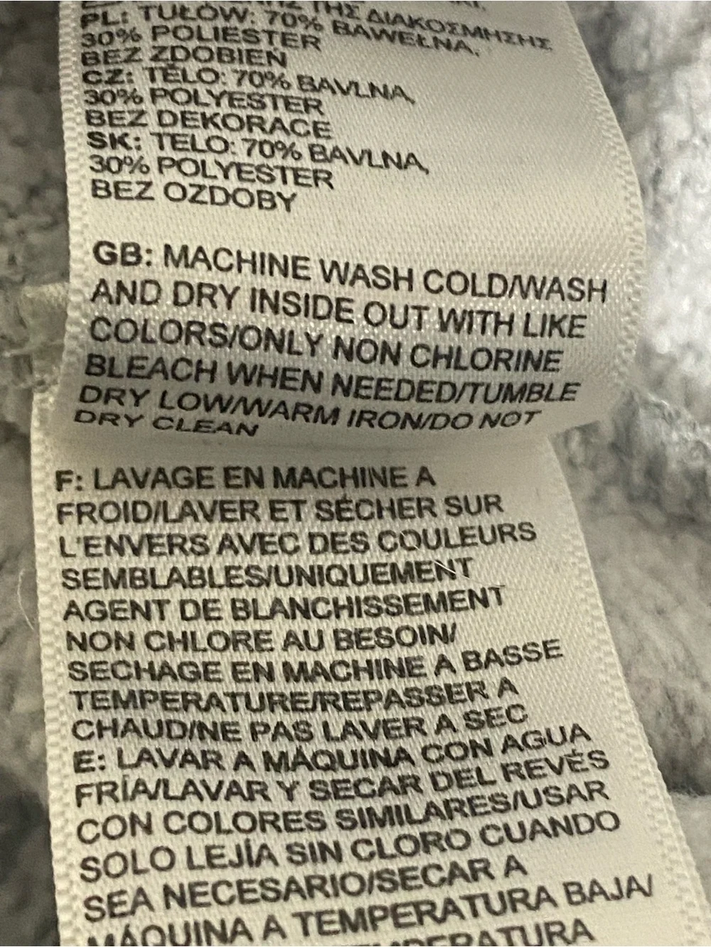 The North Face Men's Light Gray Hoodie with White Logo